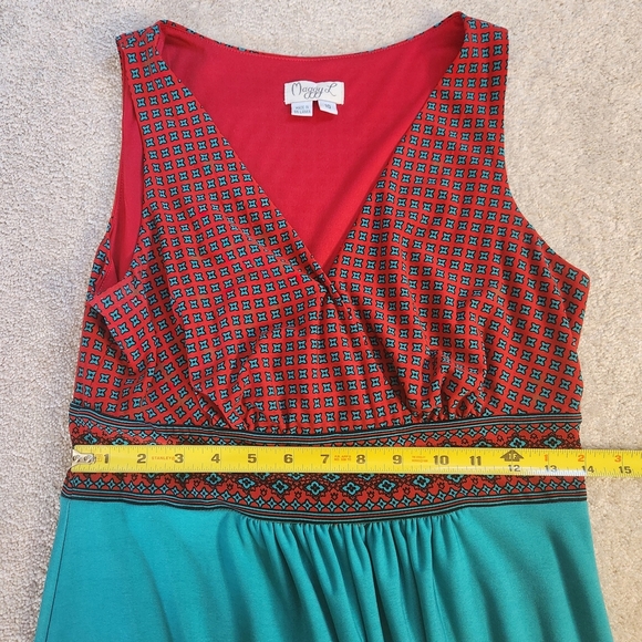 Elegant, Bohemian Multicolor Maxi Dress - Picture 7 of 10